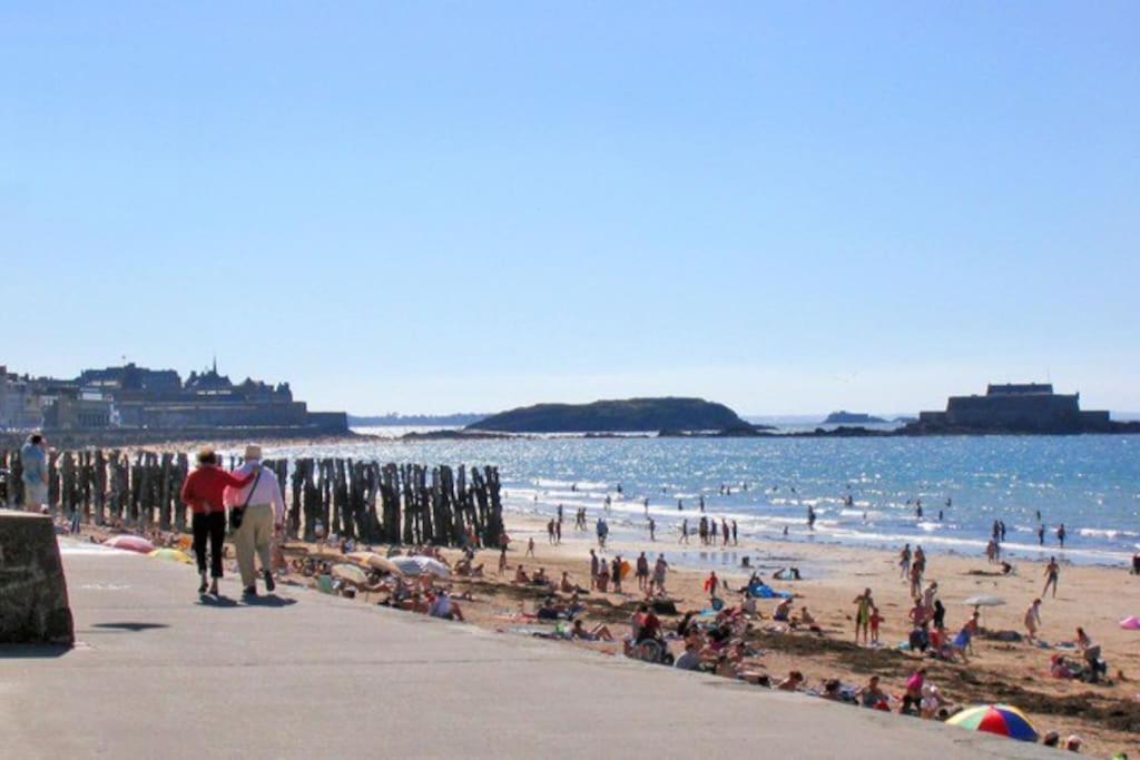 St Malo Maison Avec Jardin Proche Gare Plage Intramuros Chien Admis Parking Gratuit Saint-Malo Eksteriør billede